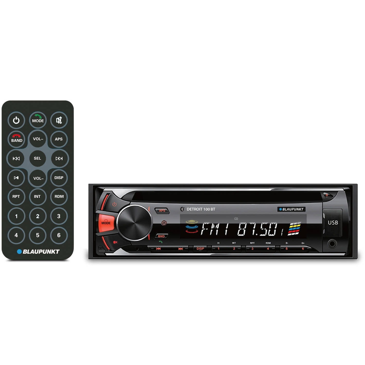 blaupunkt cd and mp3 receiver with bluetooth (detroit100bt